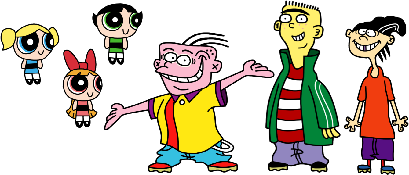 Ed, Edd N Eddy And The Powerpuff Girls By Savagebolt95 - Powerpuff Girls And Ed Edd N Eddy (1351x591)