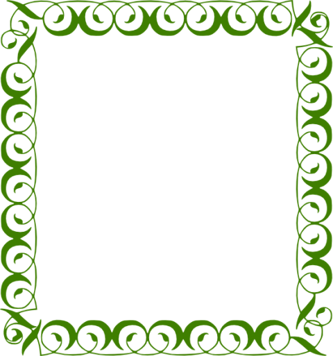 Free Png Green Border Frame Png Images Transparent - Green Borders And Frames (480x513)