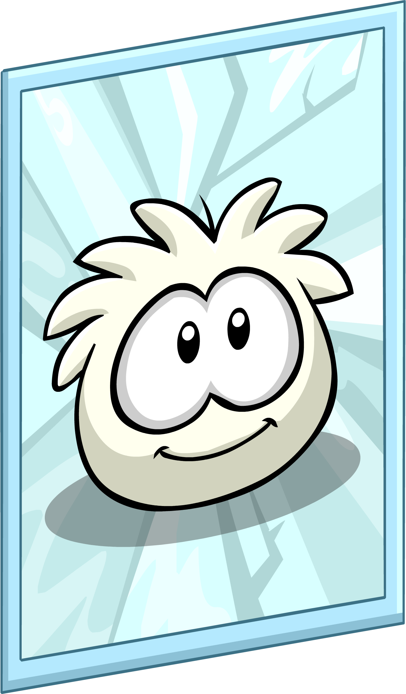 White Puffle Poster Sprite 001 - Club Penguin Cheats 2009 (1387x2370)