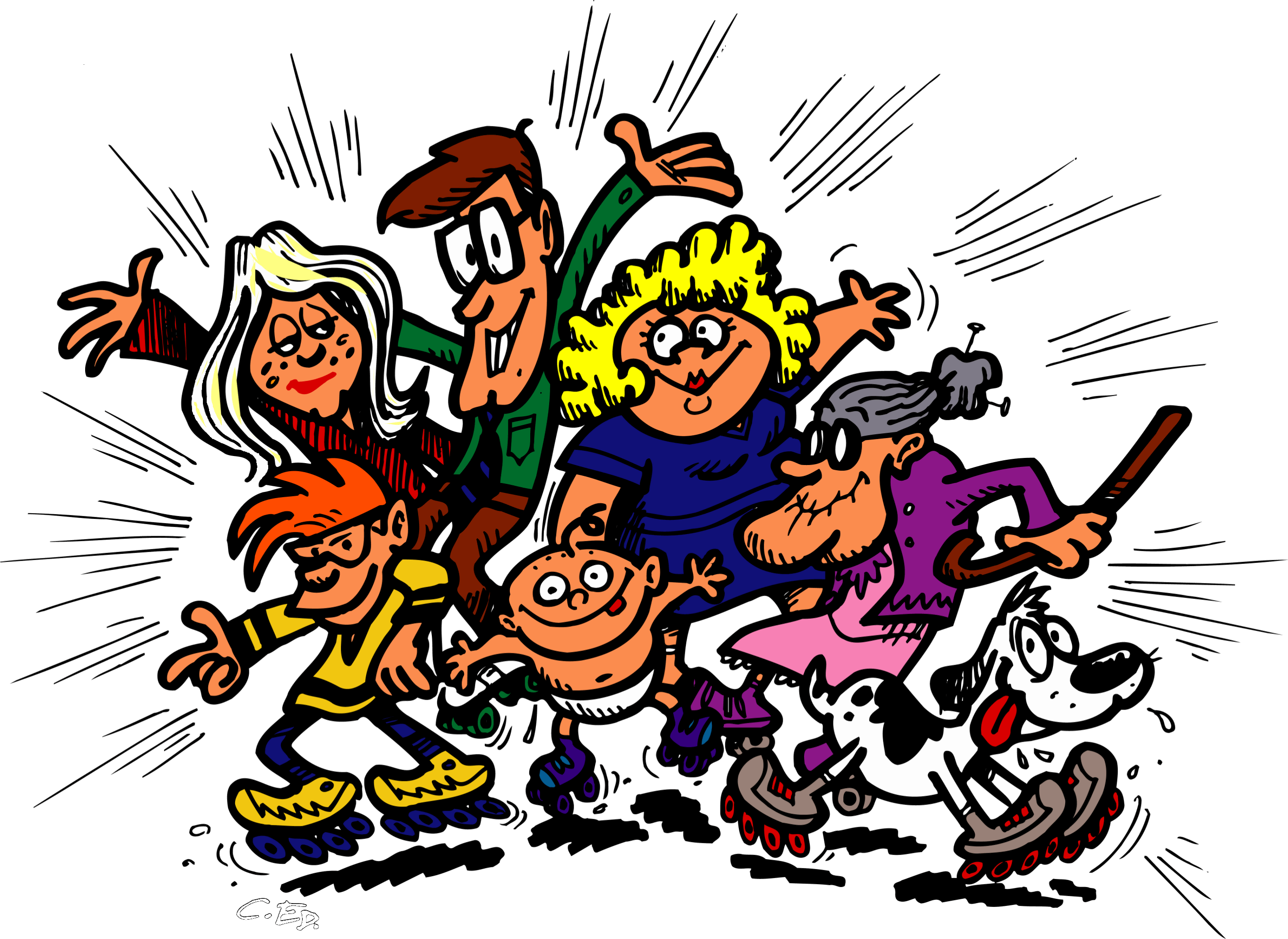 Great For Family Reunions, Corporate Gatherings, Church - Family Roller Skating (2723x1985)