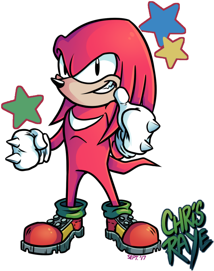Mania Knuckles By Chris In The Abyss - Digital Art (800x1000)