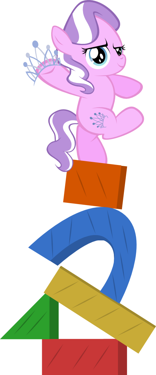 Magerblutooth, Balancing, Diamond Tiara, Safe, Simple - Illustration (500x1198)