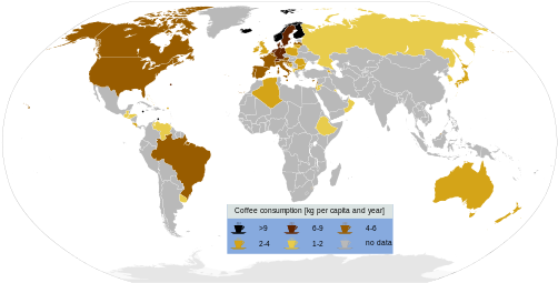 Lijst Van Landen Naar Koffieconsumptie Per Hoofd Van - 2014 Fifa World Cup (550x279)