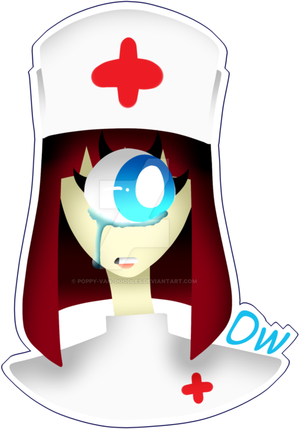 Ow Sticker By Poppy Van Doodles - Cartoon (894x894)