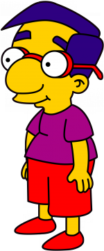 Sticker - Bart Simpson Best Friend (600x600)