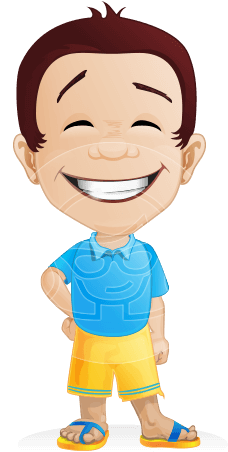 Sebastian Flip-flops - Cartoon Man In Flip Flops (326x464)