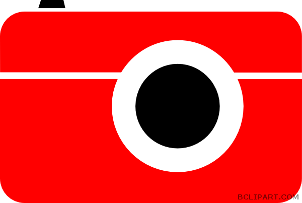 Red Camera Tools Free Clipart Images Bclipart - Camera Drawing Png Small (600x403)