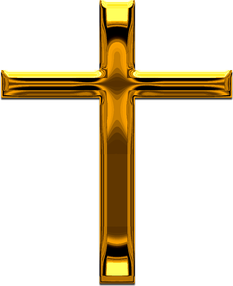 Gold Filigree Crosses Clipart Cross Clip Art Vector - Transparent Background Gold Cross (1000x1000)