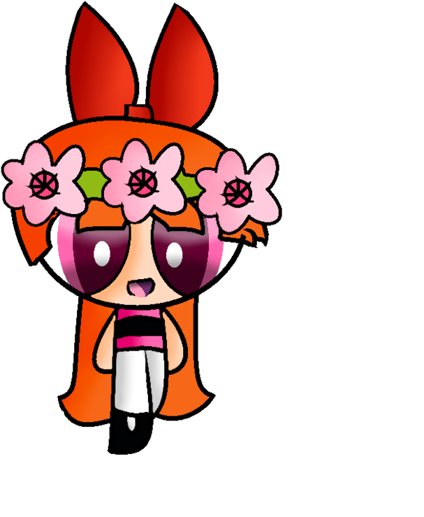 Blossom From The Powerpuff Girls By Puffed-arts - Cartoon (800x744)