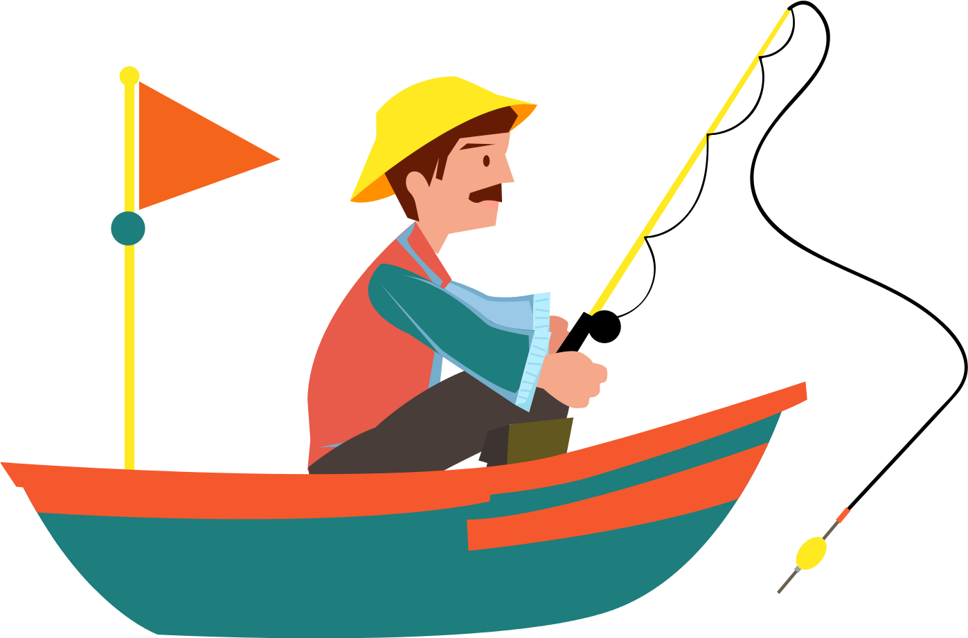 Fishing - Canoe (1400x980)