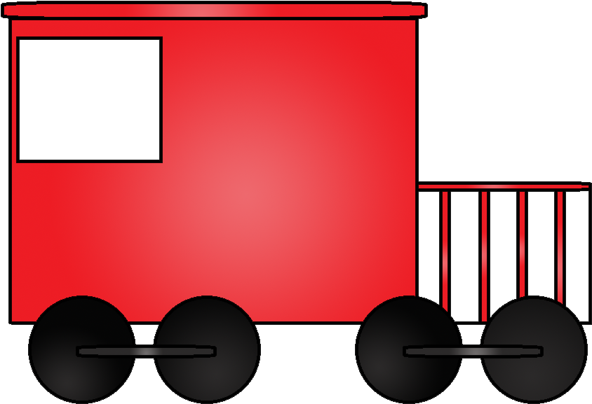 Download The Files Here - Caboose Clipart (885x599)
