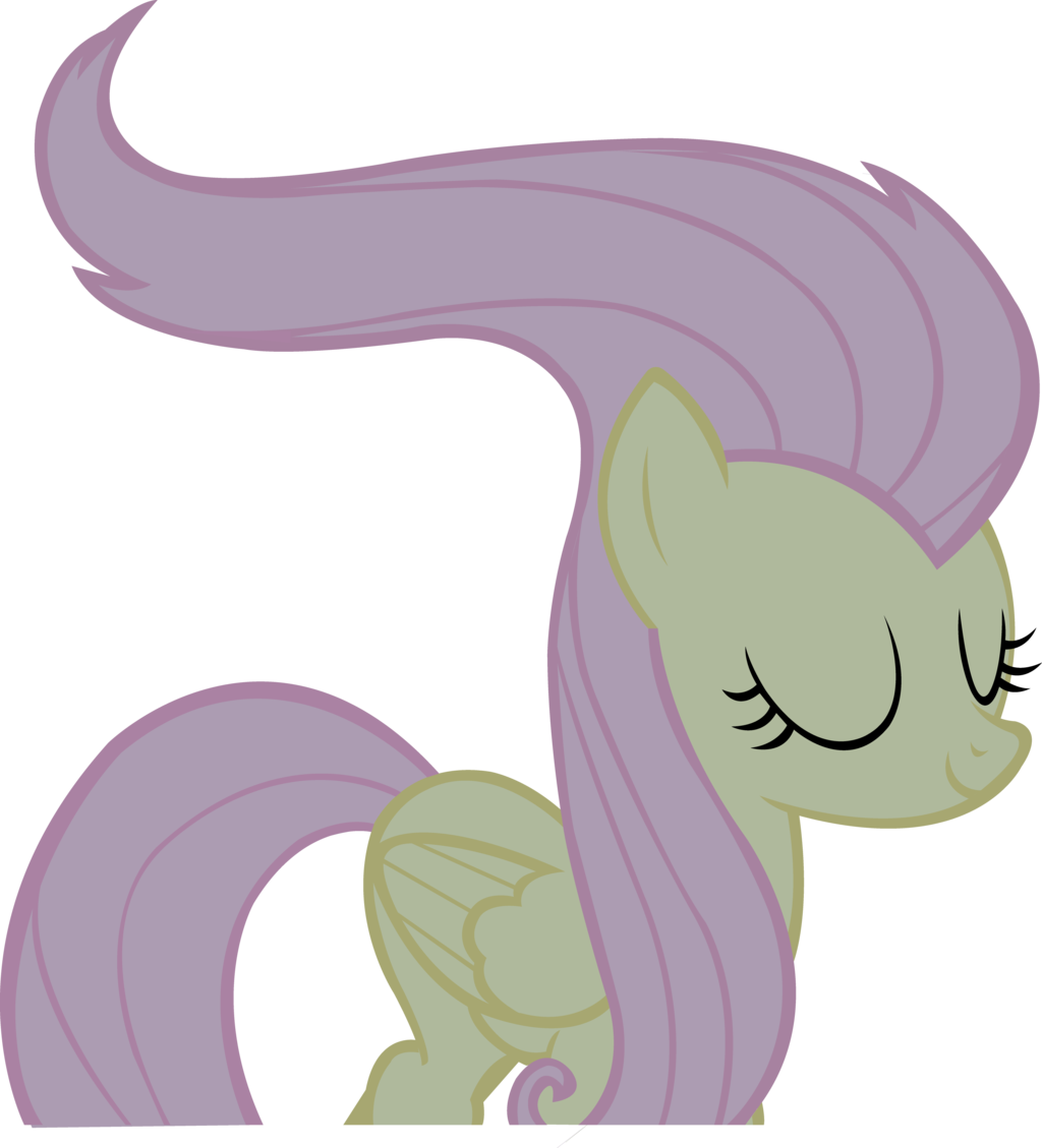 Crazy Hair By Midnite99 Fluttershy - Fluttershy With Crazy Hair (1024x1129)
