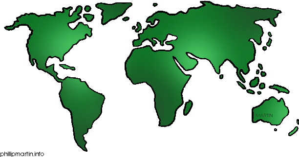 Transparent World Globe Clipart Tvpko2 Clipart - Clipart World Map Outline (648x353)