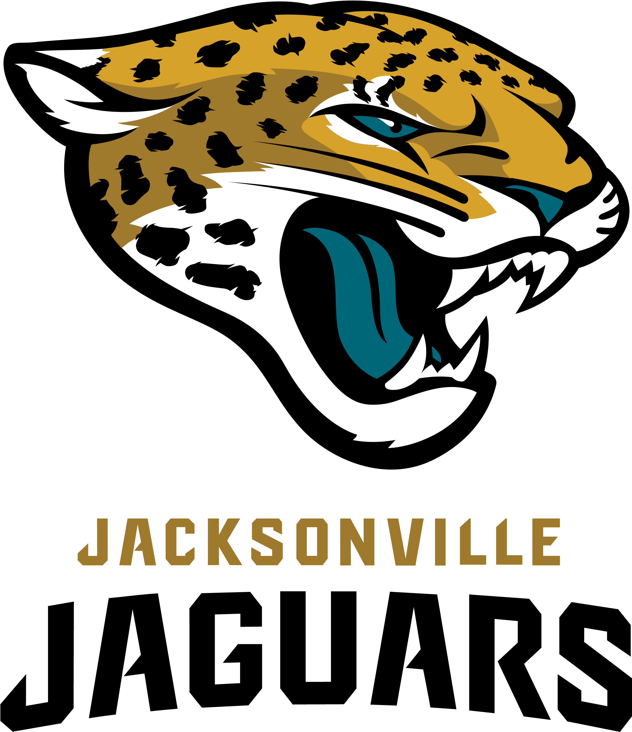 Helmet Clipart Jaguars - Jacksonville Jaguars Logo Vector (2400x3000)