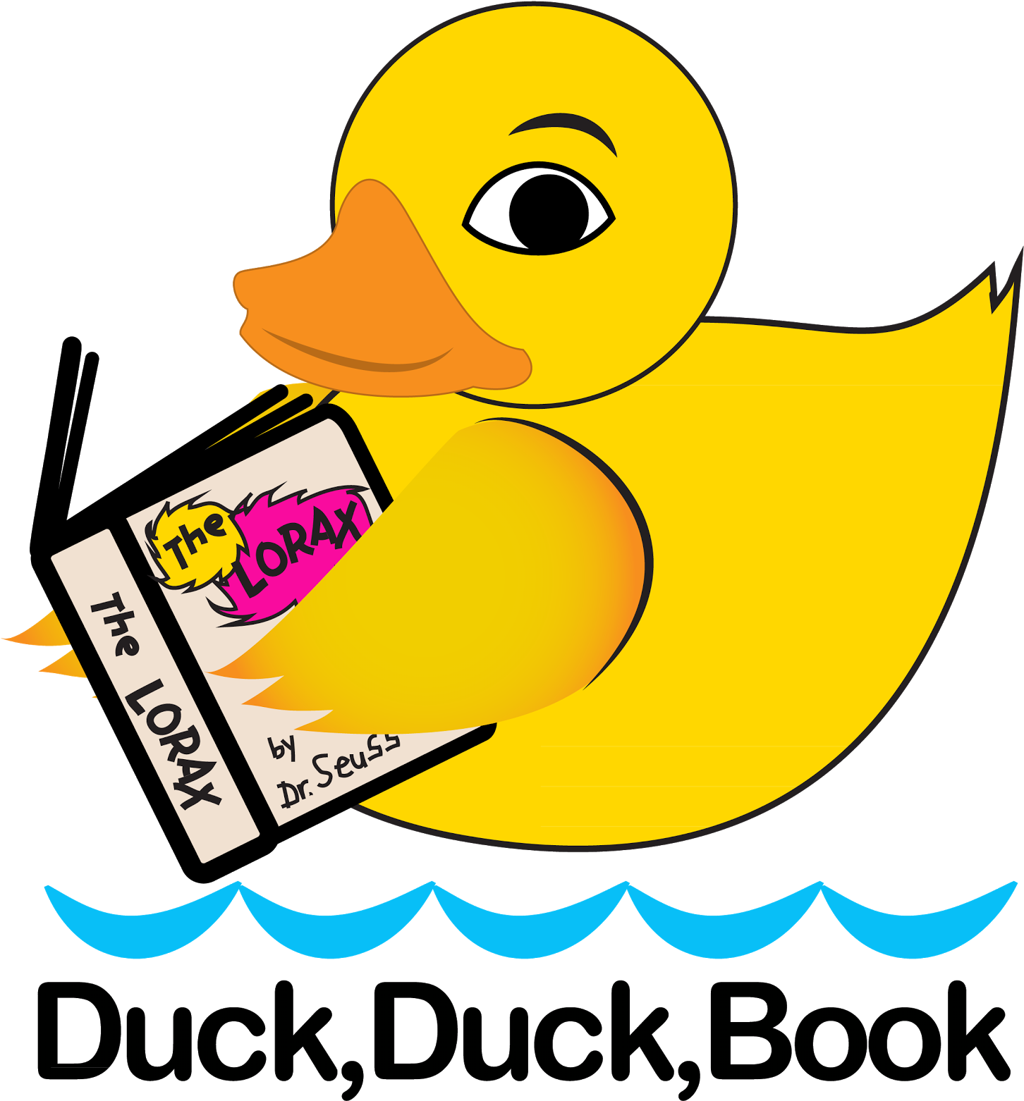 "duck, Duck, Book" Is Available On Mini Bookmarks - Duck Reading A Book (1600x1596)