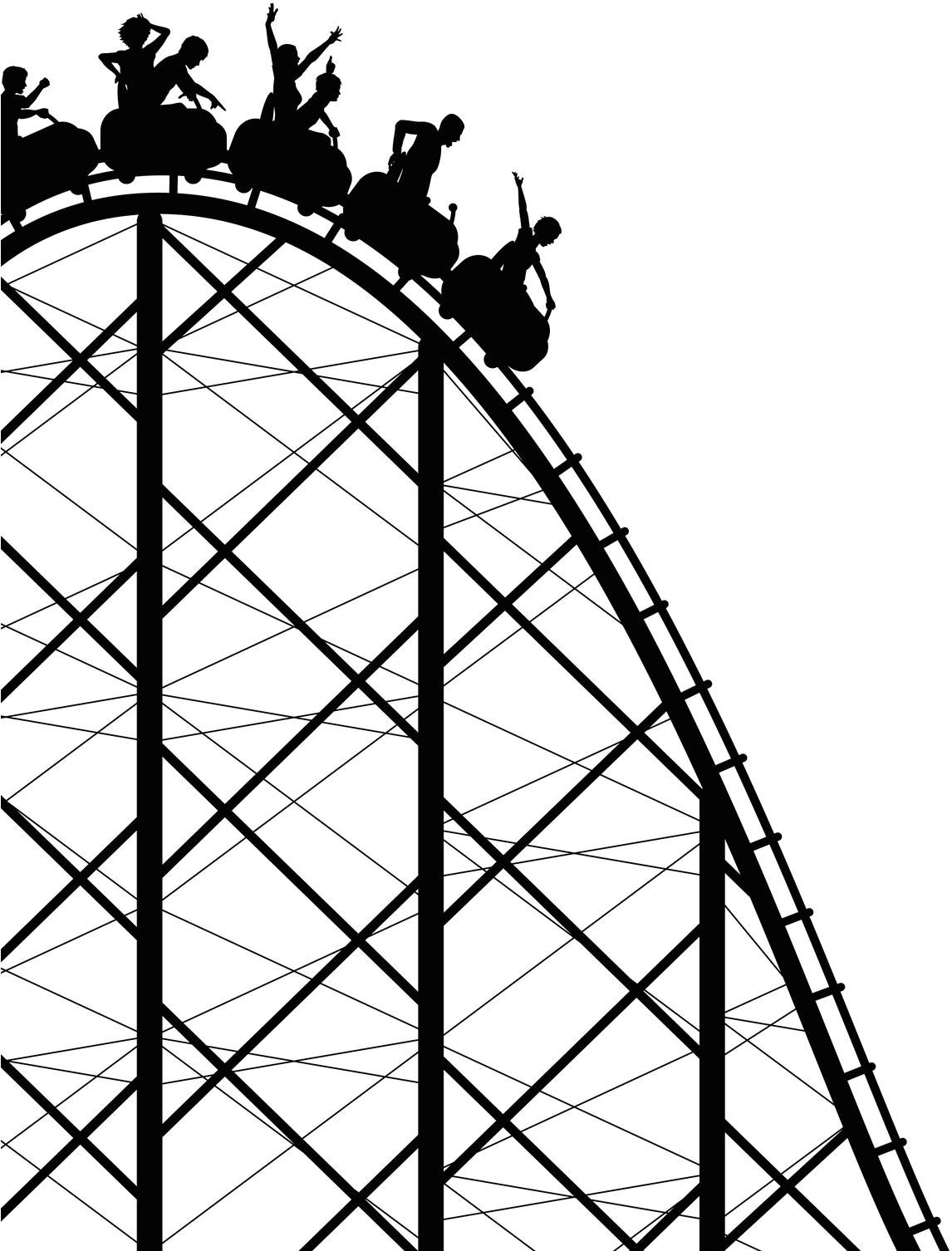 Reduce Electronic Component Inventory - Roller Coaster Vector (1154x1506)