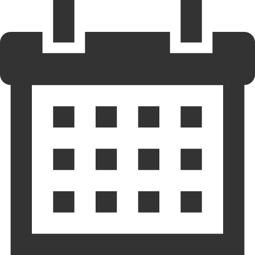 Black White Andro - Calendar Icon Png Black And White (512x512)