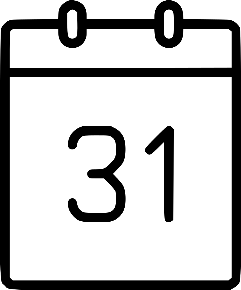 Calendar Date Schedule Event Month Year Comments - Test Icon (816x980)