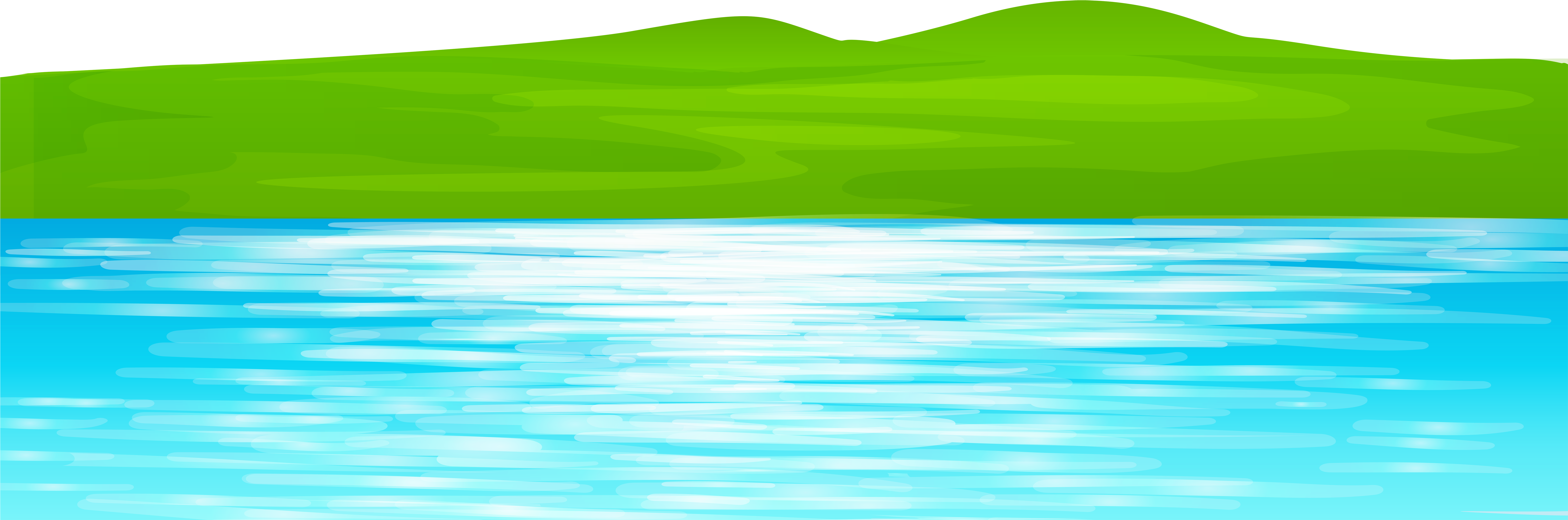 Ground With Lake Transparent Png Clip Art Image - Clip Art (8000x2942)