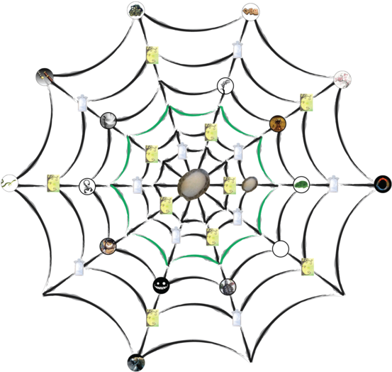 Dragon Spider Web Png - Spider Web (586x600)