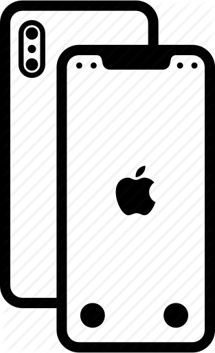 Apple - Iphone X Line Icon (313x512)