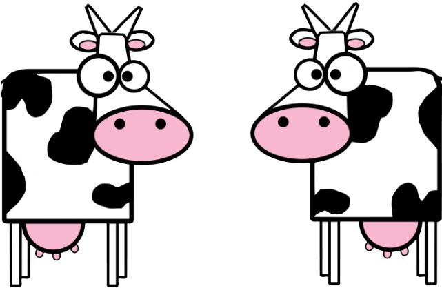 Free Cow Clipart - Cfa Level 1 Jokes (640x480)