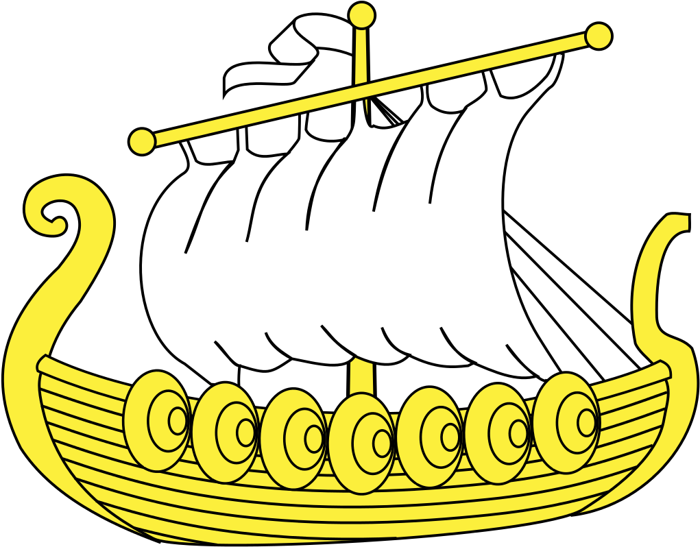 Viking Ships Coloring Book Longship - Viking Ship Coloring Page (1280x905)