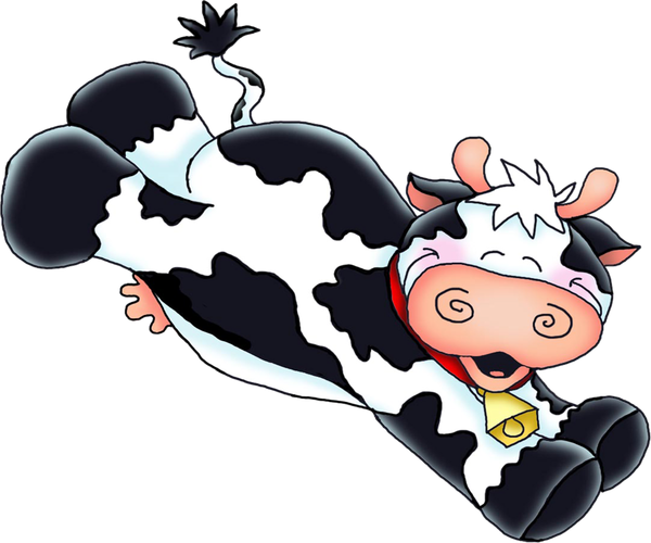 Motivos , Ideias E Cia - Jumping Cow Clip Art (600x500)