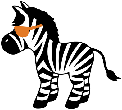 Agent Zebra - Zebra Clipart (400x400)