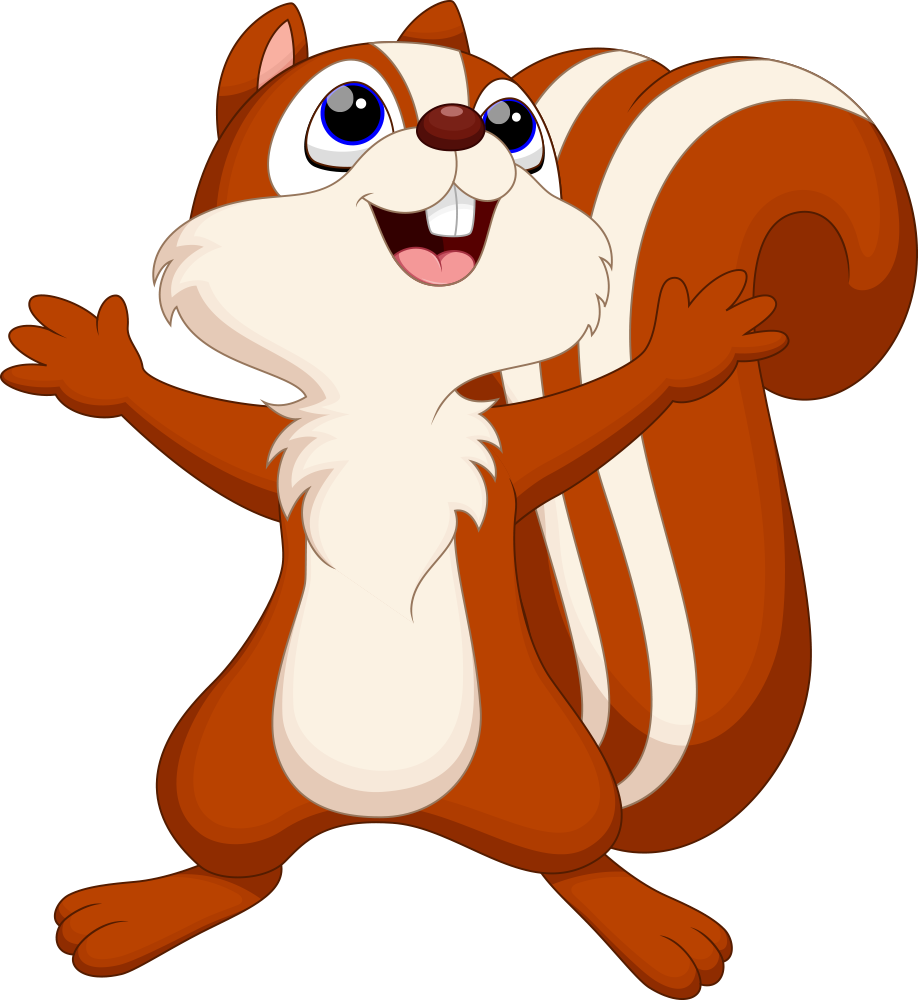 Squirrel Chipmunk Cartoon Clip Art - Squirrel Cartoon (918x1000)