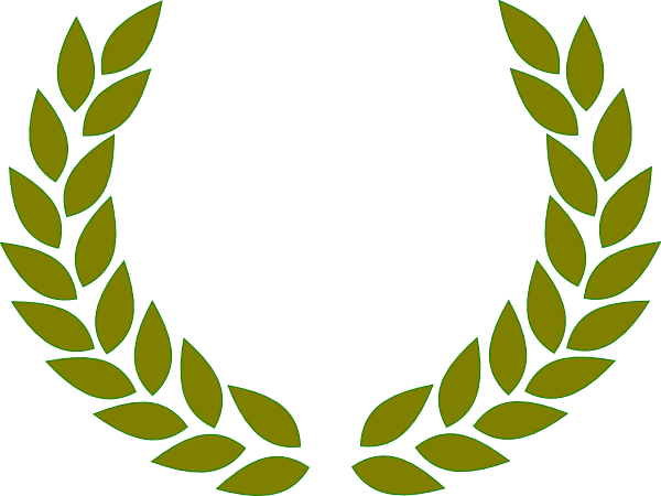 Padi Clipart - Laurel Wreath Vector (600x450)