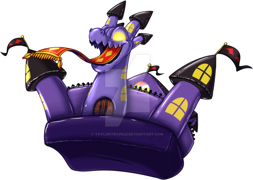 Grumble Bouncy Castle By Taylortrap622 - Inflatable Castle (900x642)