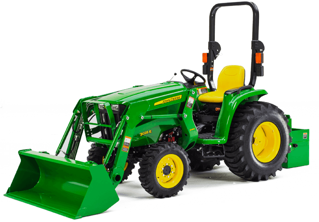 3025e With D160 Loader - John Deere 3025e Tractor (642x462)