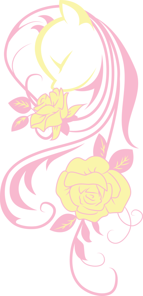 Up1ter, Flower, Fluttershy, Lineart, Minimalist, Modern - Up1ter, Flower, Fluttershy, Lineart, Minimalist, Modern (495x1024)