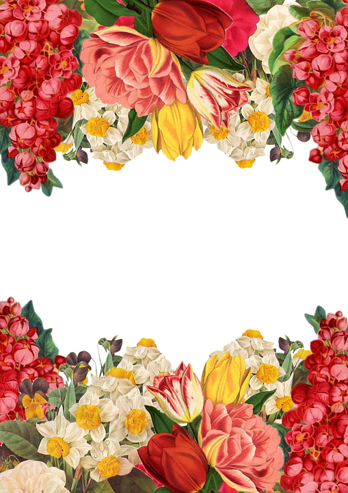 Flower, Frame, Background, Vintage, Roses, Bouquet - Happy New Year 2018 Quotes (509x720)