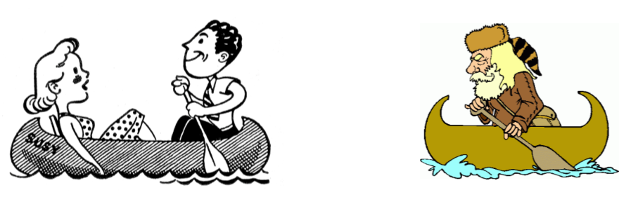 Paddling - Canoe Clip Art (880x281)