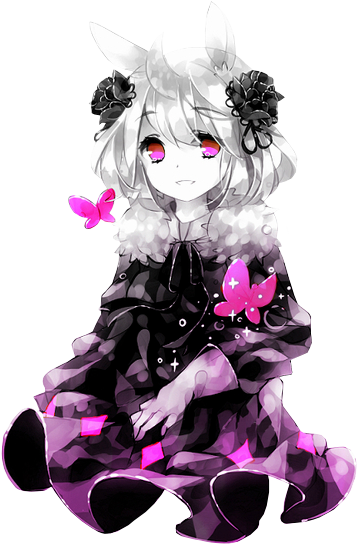 Gothic Anime Girl, Anime Girls, Kawaii, Kawaii Cute - Anime Girl Tai Thỏ - (400x549) Png Clipart Download Gothic Anime Girl, Anime Girls, Kawaii, Kawaii Cute - Anime Girl Tai Thỏ - (400x549) Png Clipart Download