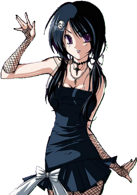 ) Ahogy Lássátok Kicsit Megváltozott A Blod Design - Anime Cute Goth Girl (300x415)