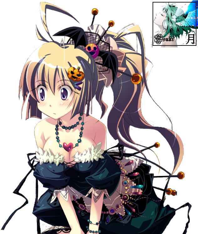 Render Gothic Girl - Anime Goth Girl Render (716x763)