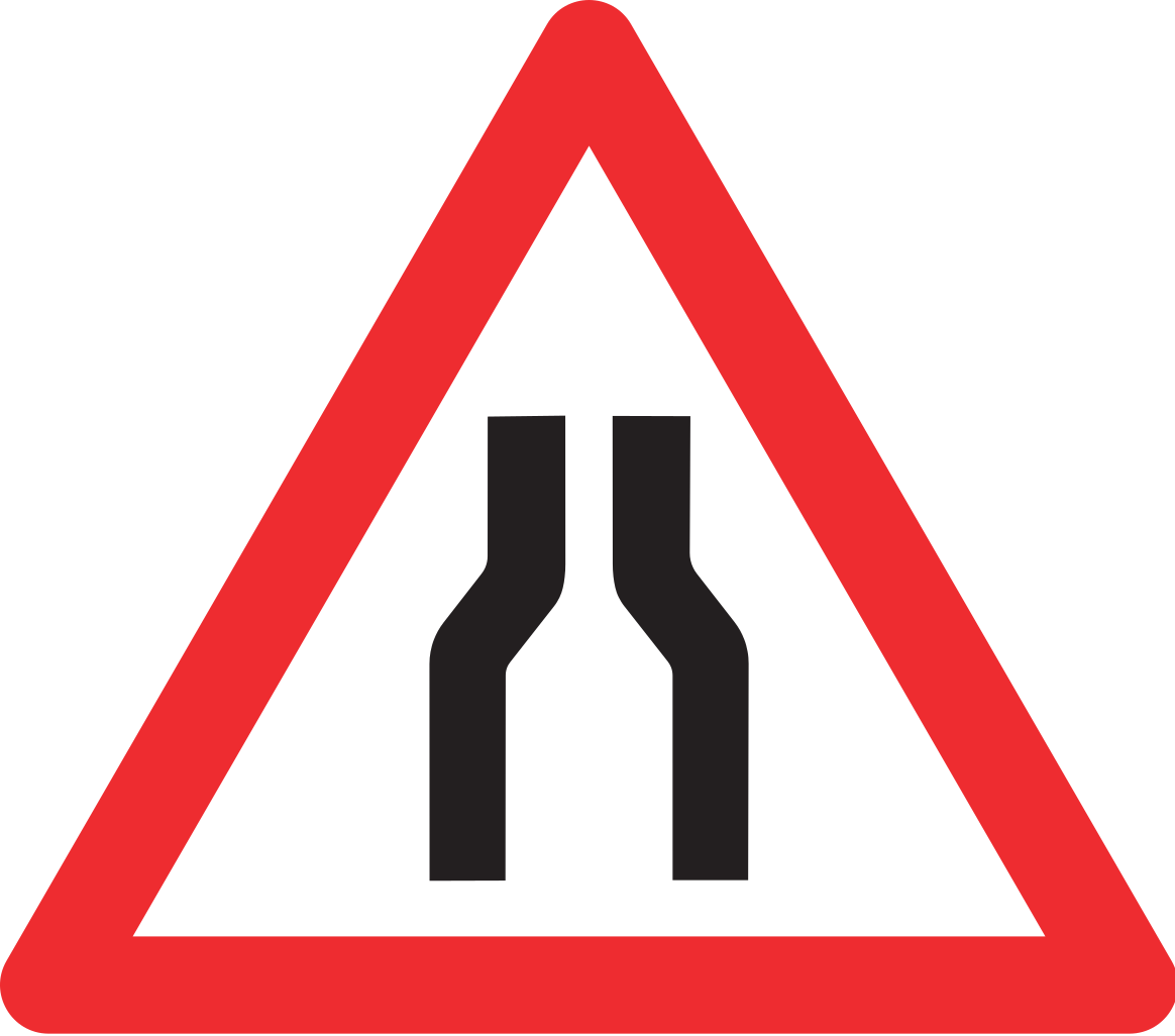 November Clip Art For Kids - Approach To Intersection Sign (1164x1026)