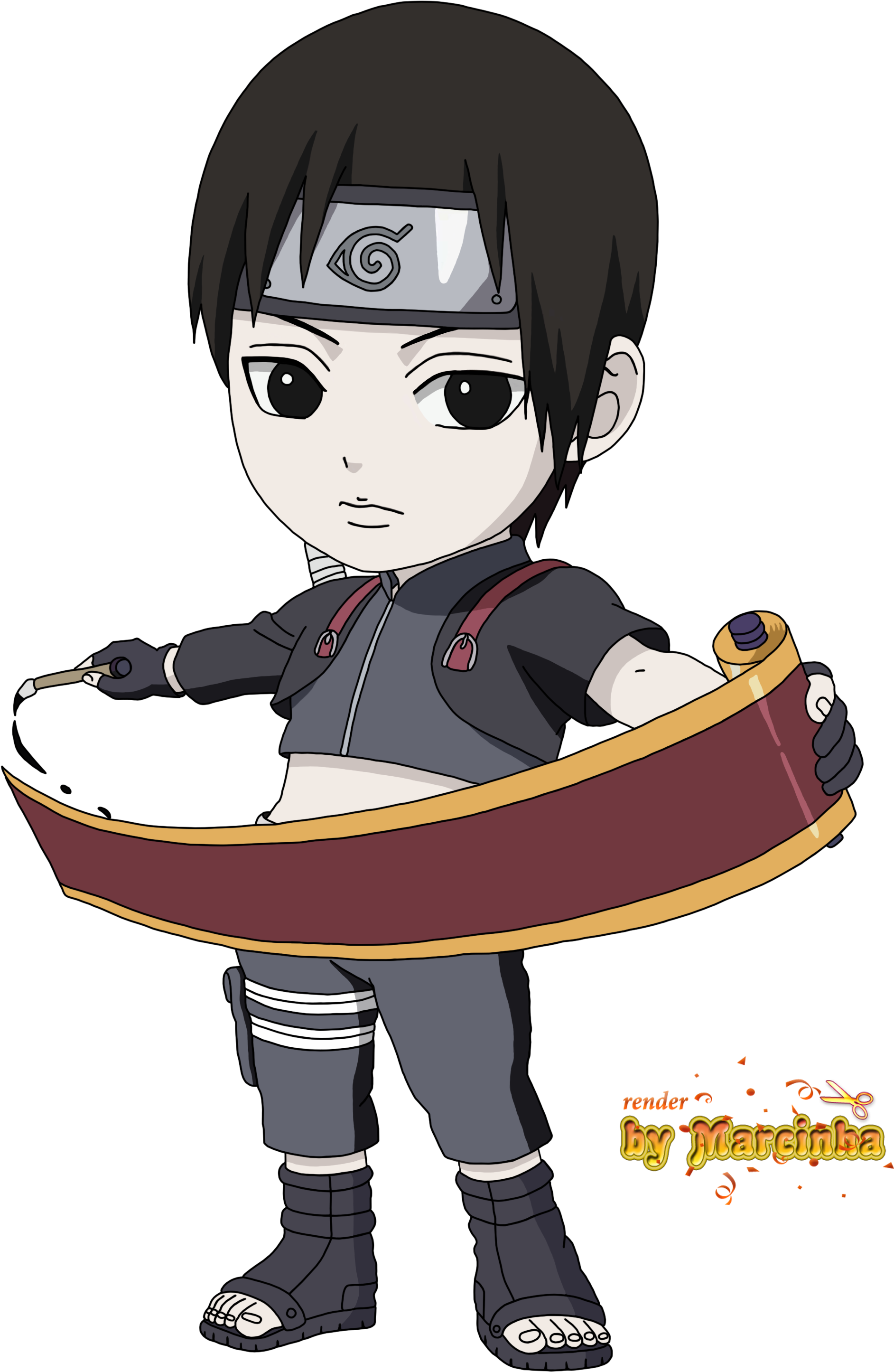 Naruto Uzumaki Chibi Art By Songokukai Naruto Masashi - Naruto Sai Chibi (2200x3300)