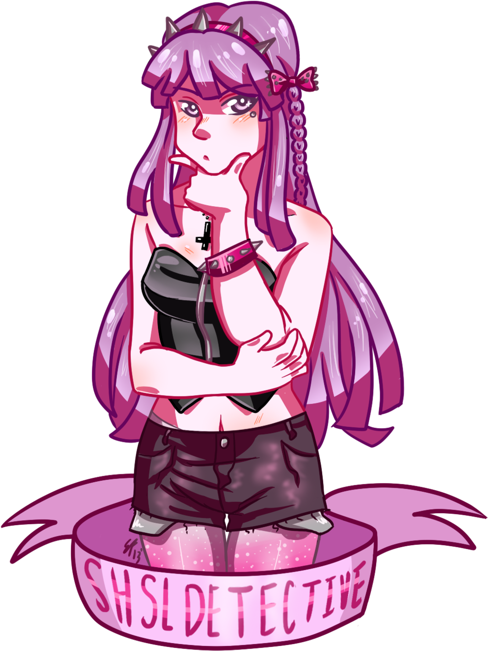 {pastel Goth} Super High School Level Detective By - Pastel Goth Anime Oc (1024x1382)