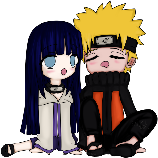 Naruto Y Hinata Chibi Fanart - Cartoon (720x1280)