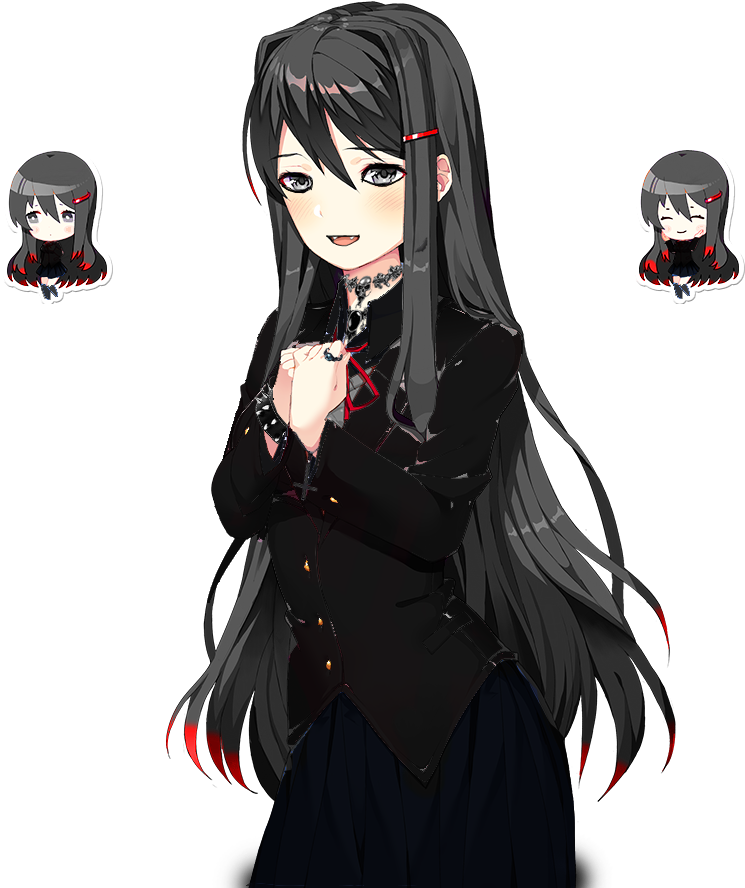 Yuri Has Now Been Perfected - Doki Doki Literature Club Yuri Goth (960x960)