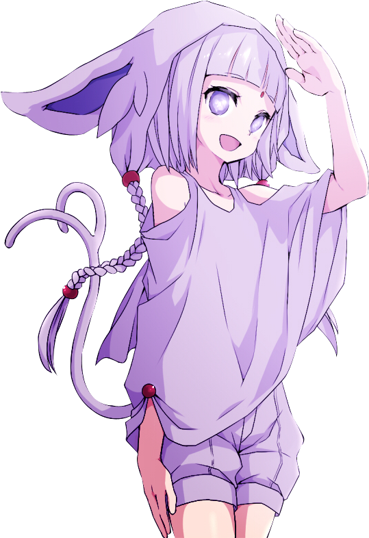 Anime Girl Angry Pastel Goth - Espeon Human (620x800)