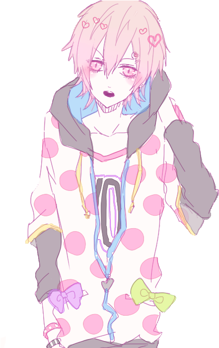 Our Little Pastel World Http - Anime Pastel Goth Guy (454x699)
