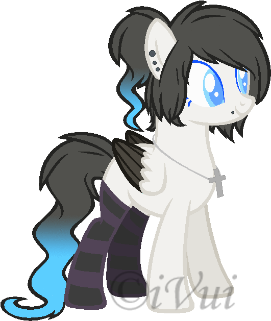 Goth Pegasus Pony Auction ) By Ivuiadopts - Pony (621x656)