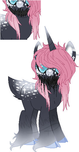 Guro Pastel Goth Deer By Mondobutt - Pastel Goth Mlp Ocs (273x532)
