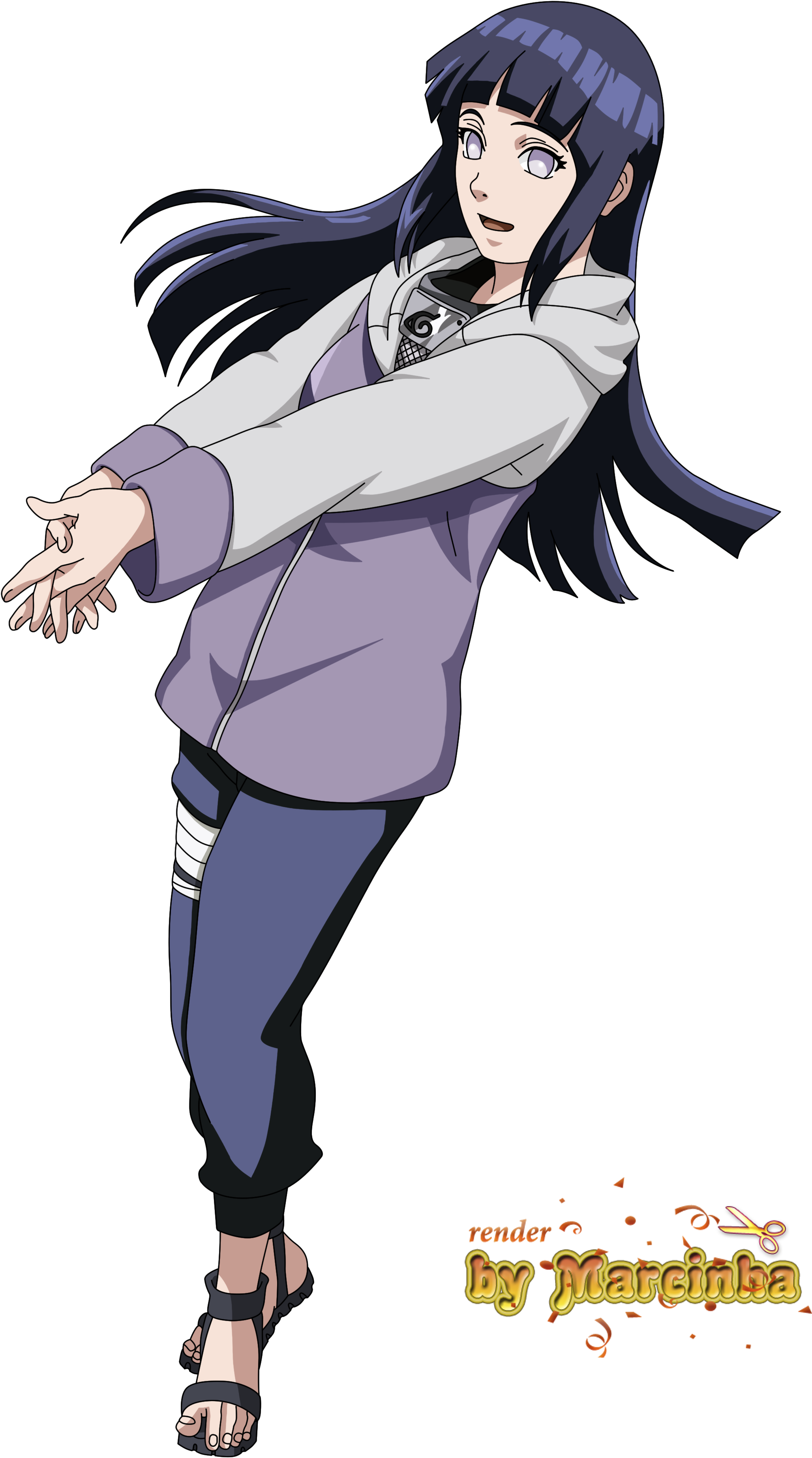 Hinata Hyuuga By Marcinha20 On Deviantart - Hinata Hyuga Transparent (2500x3900)