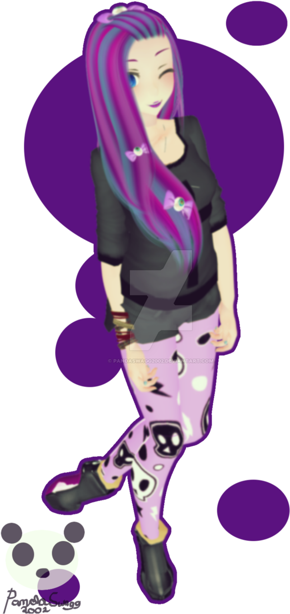 200 Watchers Gift - Pastel Goth Mmd Model (639x1251)
